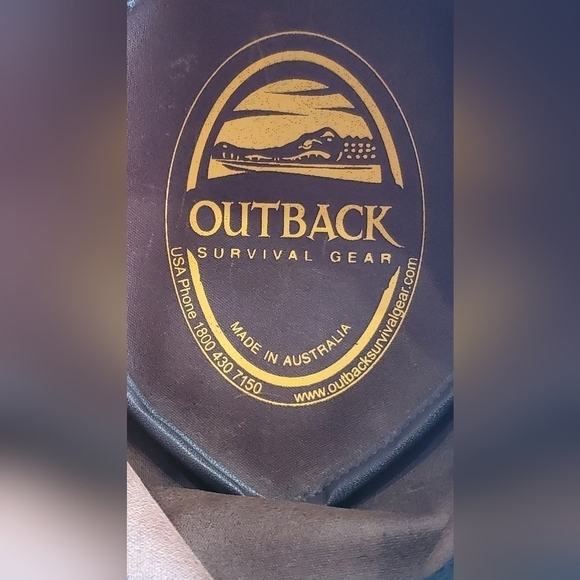 OUTBACK Survival gear Vintage Leather Brown Western unsix  Hat - Picture 9 of 14